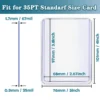 25Pcs/Pack 35PT Trading Card Holder Top Loader Clear Protective Hard Plastic Card Sleeves - Image 2