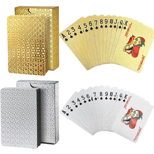 Waterproof Gold Playing Cards