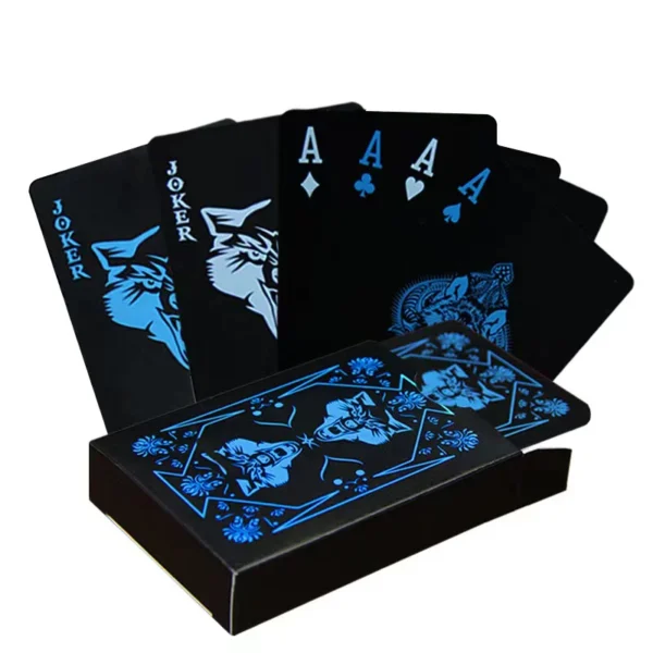 Black Waterproof Playing Cards