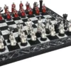 Medieval Times Crusades Red and White Chess Set - Image 2