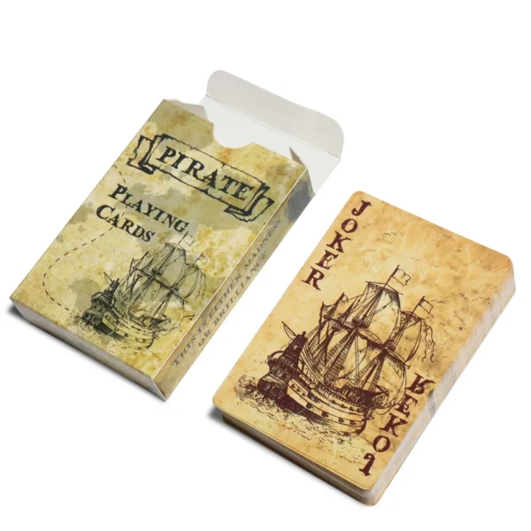 Vintage Pirate Ship Playing Cards