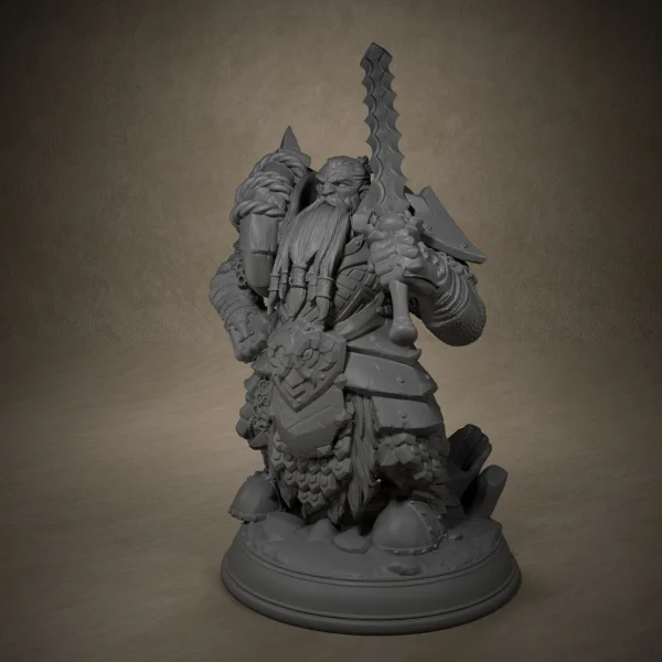 Dwarf Paladin Hunter Miniature Model