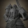 Dwarf Paladin Hunter Miniature Model - Image 4